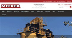 Desktop Screenshot of meekerequipment.com